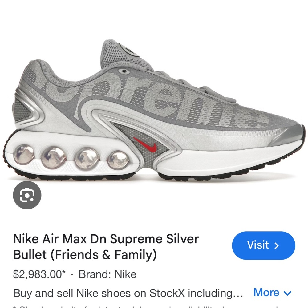 Nike Air Max Supreme Silver Bullet Sneakers